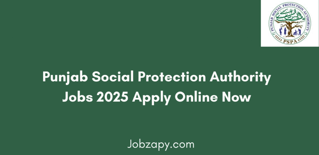 Punjab Social Protection Authority Jobs 2025 Apply Online Now